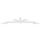 Ekena Millwork Vanguard Architectural Grade PVC Gable Bracket, 108"W x 18"H x 4"D x 4"F, 4/12 Pitch GBP108X18X0404VAN00 - alternate 5